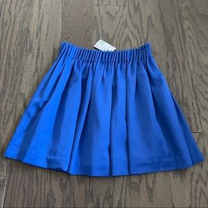 H&M Pleated Waist A-line Mini Skirt Royal Blue